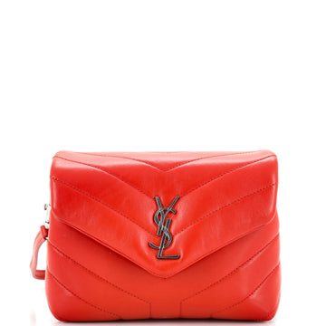 Saint Laurent Loulou Shoulder Bag Matelasse Chevron Leather Toy