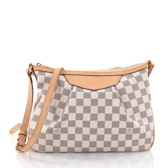 Louis Vuitton Siracusa Handbag Damier PM White 2586701