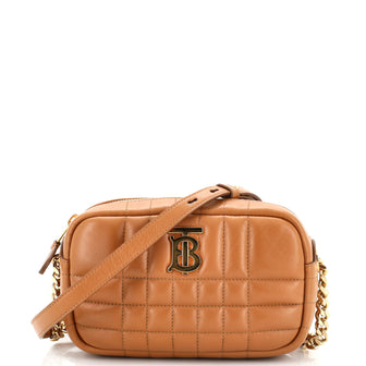 Burberry Lola Camera Bag Quilted Leather Mini
