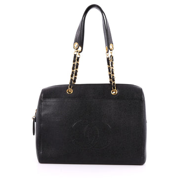 Chanel Vintage Timeless Zip Tote Caviar Medium Black 2587003