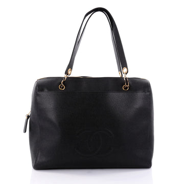 Chanel Vintage Timeless Zip Tote Caviar Large Black 2587005