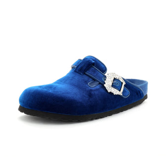 Manolo Blahnik x Birkenstock Women's Boston Mules Velvet