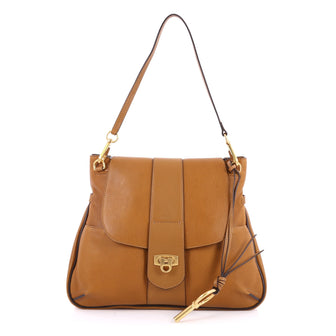 Chloe Lexa Crossbody Bag Leather Medium Brown 2588203