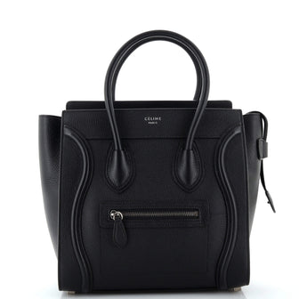 Celine Luggage Bag Grainy Leather Micro