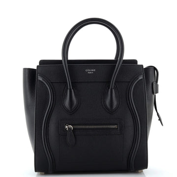 Celine Luggage Bag Grainy Leather Micro