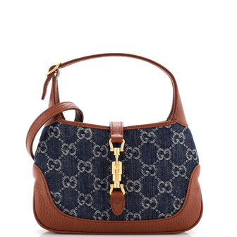 Gucci Jackie 1961 Hobo GG Denim Mini