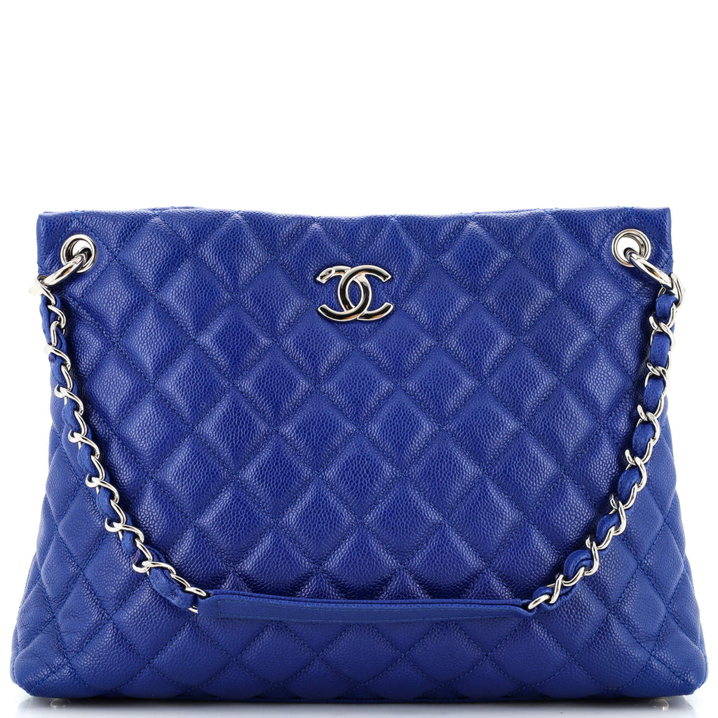Easy Tote Quilted Caviar Large / blue