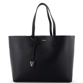 Versace Virtus Open Tote (Outlet) Leather Large