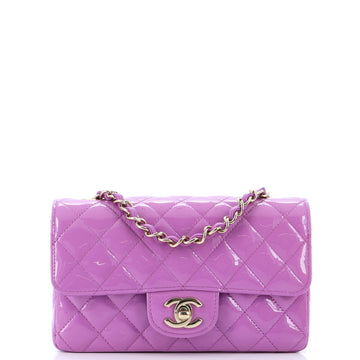 Chanel Classic Single Flap Bag Quilted Patent Mini