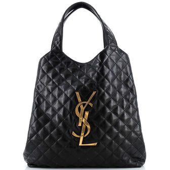 Saint Laurent Icare Shopping Tote Quilted Leather Maxi