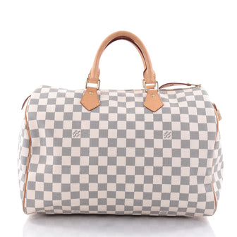 Louis Vuitton Speedy Handbag Damier 35 White 2591002