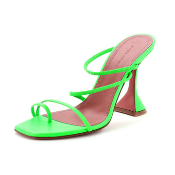 Amina Muaddi Women's Naima Heeled Sandals Leather 95