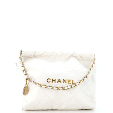 Chanel 22 Chain Hobo Quilted Calfskin Small