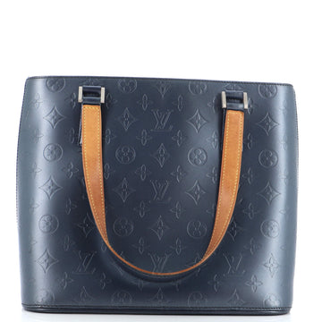 Louis Vuitton Mat Stockton Handbag Monogram Vernis