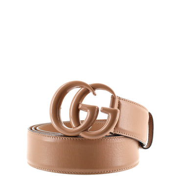Gucci GG Marmont Monochrome Belt Leather with Enamel Wide