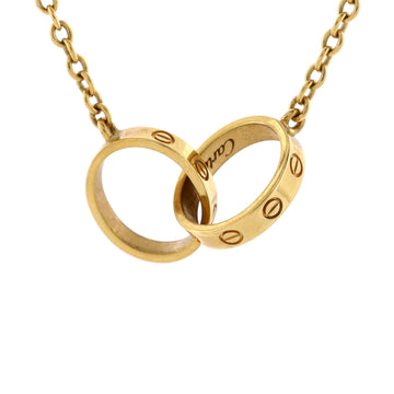 Cartier Love Interlocking Necklace 18K Yellow Gold