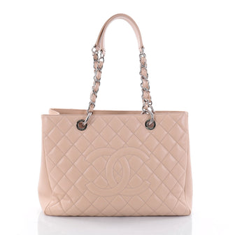 Chanel Grand Shopping Tote Quilted Caviar Neutral 2592603