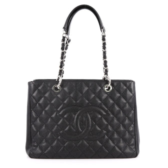 Chanel Grand Shopping Tote Quilted Caviar Black 2592608