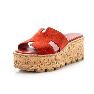 Hermes Women's Eze 30 Sandals Leather and Suede