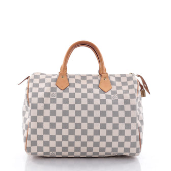 Louis Vuitton Speedy Handbag Damier 30 White 2593202