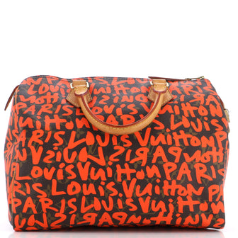 Louis Vuitton Speedy Handbag Limited Edition Monogram Graffiti 30