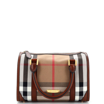Burberry Chester Satchel House Check and Leather Medium