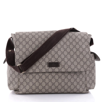 Gucci Diaper Bag GG Coated Canvas Brown 2594401