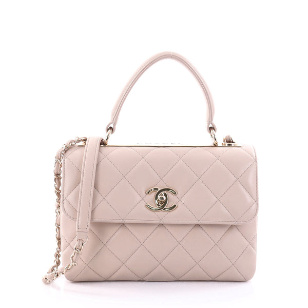 Buy Chanel Trendy CC Top Handle Bag Quilted Lambskin Small 2594501