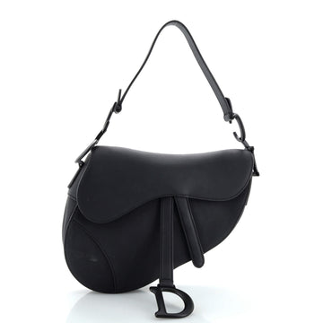 Christian Dior Ultra Matte Saddle Handbag Leather Medium