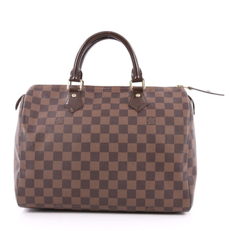 Louis Vuitton Speedy Handbag Damier 30 Brown 2594602
