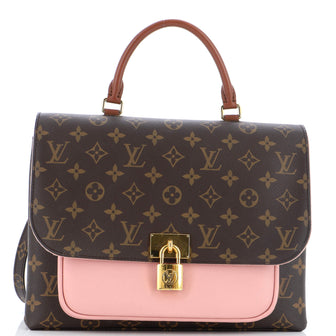 Louis Vuitton Marignan Handbag Monogram Canvas with Leather