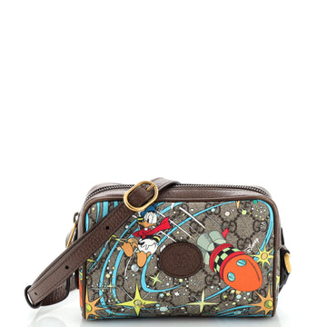 Gucci Disney Donald Duck Shoulder Bag Printed GG Coated Canvas Mini