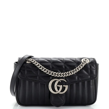 Gucci GG Marmont Flap Bag Mixed Matelasse Leather Small