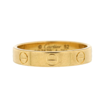 Cartier Love Wedding Band Ring 18K Yellow Gold
