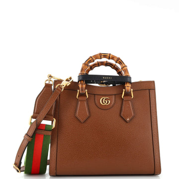 Gucci Diana NM Bamboo Handle Tote Leather Small