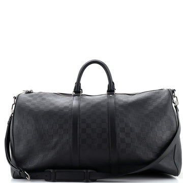 Louis Vuitton Keepall Bandouliere Bag Damier Infini Leather 55