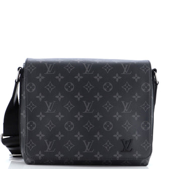 Louis Vuitton District Messenger Bag Monogram Eclipse Canvas MM