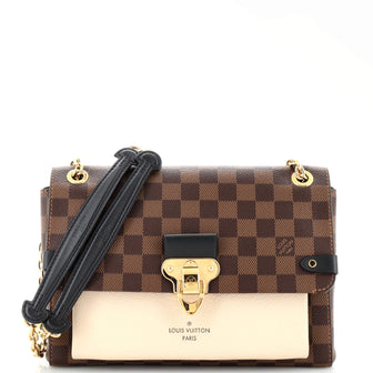 Louis Vuitton Vavin Handbag Damier with Leather PM
