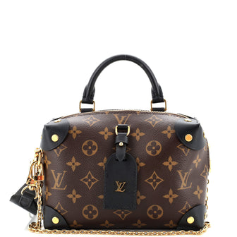 Louis Vuitton Petite Malle Souple Handbag Monogram Canvas