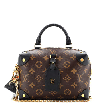 Louis Vuitton Petite Malle Souple Handbag Monogram Canvas