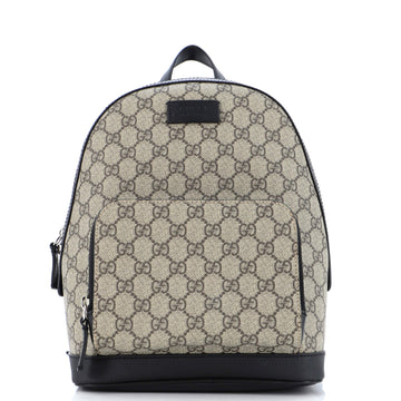 Gucci Zip Pocket Backpack GG Coated Canvas Small