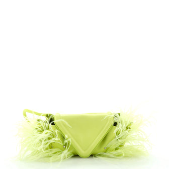Bottega Veneta Beak Crossbody Bag Studded Leather with Feathers Small