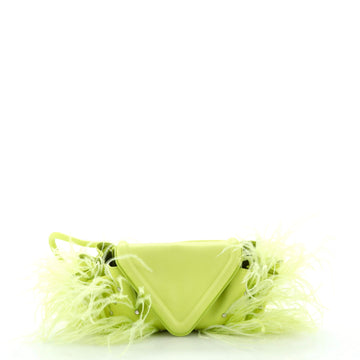 Bottega Veneta Beak Crossbody Bag Studded Leather with Feathers Small