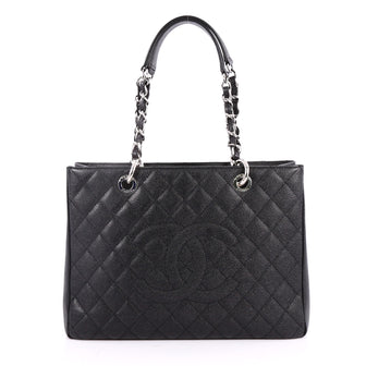 Chanel Grand Shopping Tote Quilted Caviar Black 2596201