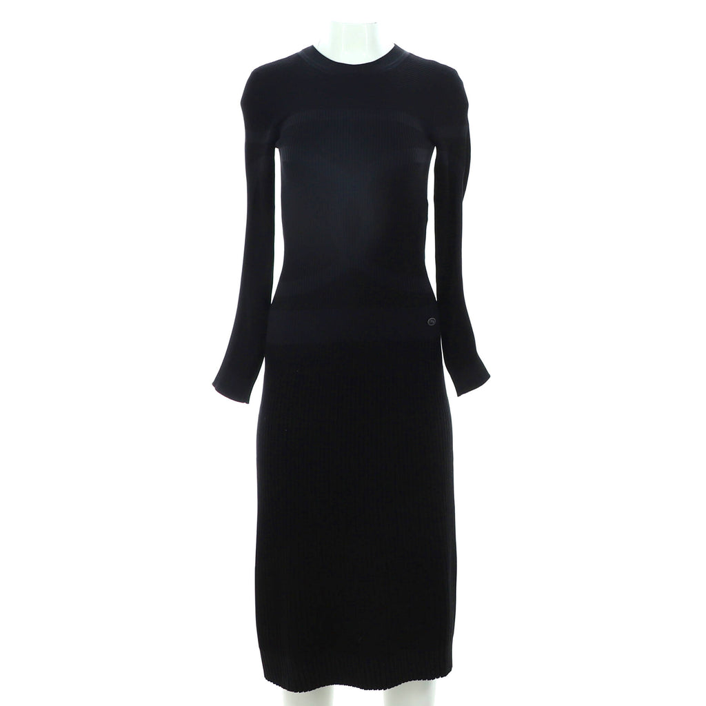 Women's CC Midi-Length Sweater Dress Silk ...