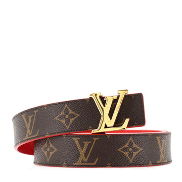 Louis Vuitton LV Initiales Reversible Belt Monogram Canvas and Leather Medium