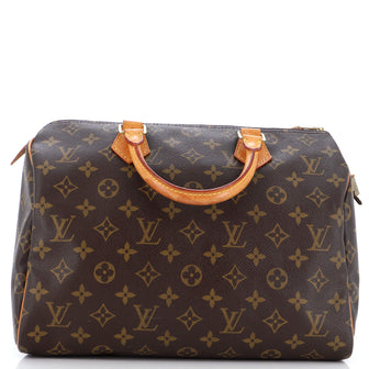 Louis Vuitton Speedy Handbag Monogram Canvas 30