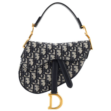 Christian Dior Saddle Handbag Oblique Canvas Mini