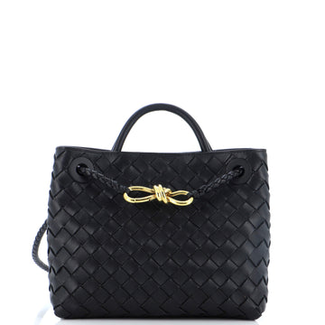 Bottega Veneta Andiamo Top Handle Bag Intrecciato Nappa Small