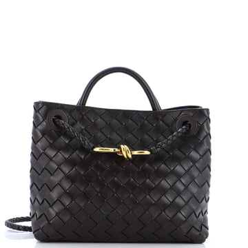 Bottega Veneta Andiamo Top Handle Bag Intrecciato Nappa Small